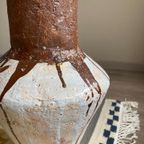 Grote Vintage Vloerlamp Met Zijden Kap thumbnail 8