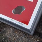 Zeer Groot Emaille Bord Boule D'Or Cigarette Uit 1952. thumbnail 4