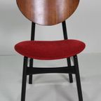 6x Vintage Eetkamerstoelen G-Plan - Rood, Jaren '50/'60 thumbnail 2