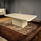 Vintage Travertin Coffee Table / Salontafel thumbnail 3