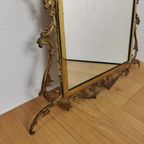 Vintage Barok Messing Spiegel Kuifspiegel Schouwspiegel thumbnail 10