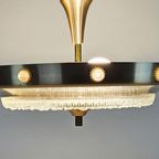 Vintage - Lakro Style - Ufo Hanglamp - 'Champagne Gold' - Glas - 70S thumbnail 5