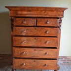 Prachtige Antieke Schotse Mahonie Ladekast, Chiffoniere,Inclusief Bezorgen. thumbnail 3