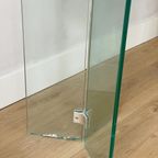 Glass Sidetable With Silver Details thumbnail 3