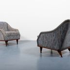 Italian Modern Pair Of Architectural Lounge Chairs / Fauteuil From 1970’S thumbnail 4