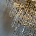 2 Beschikbaar! Vintage Kristallen Murano Geblazen Kroonluchters Hanglampen Art Deco Stijl ! thumbnail 6