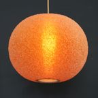 Prachtige Oranjebruine Design Bollamp Van Rotaflex, Model Sugar Lamp thumbnail 2