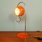 Eyeball Bureaulamp In Oranje Gelakt Metaal, 1960-70 thumbnail 13