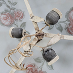 Large Floral Ceiling Lamp 1950s thumbnail 5