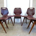 Prachtige Retro Vintage Uitschuifbare Tafel Met 5 Vintage Stoelen thumbnail 9