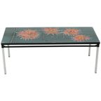 Grote Keramische Tegeltafel Adri Belarti Oranje Bloemen Abstract 109Cm thumbnail 8