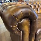 Engelse Chesterfield Bankstel 2 X 2 Zits Banken Als Nieuw Tabacco Bruin thumbnail 3