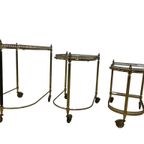 Set Van 3 Vintage Nesting Roltafeltjes / Tables / Barcart thumbnail 4