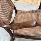 Michel Thonet Uniek Rond 1865 Armstoel thumbnail 11