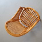 4 X Rattan /webbing Dining Chairs 80s In Beautiful Condition thumbnail 5