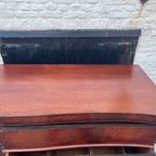 Antiek Engelse Mahonie 8 Ladenkast - Dressoir 180 Cm Breed thumbnail 11