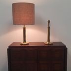 2x Regency Messing Tafellamp Baulmann Leuchten, Duitsland Jaren 80 thumbnail 6