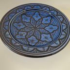 Blauw Zwart Wandbord Marrokkaans Wandbord thumbnail 3