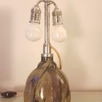 Rare Purple And Ochre Studio Glass Lamp Wmf Ikora 1930’S thumbnail 6
