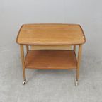 Vintage Teak Serveerwagen ,Denemarken 1960 thumbnail 4