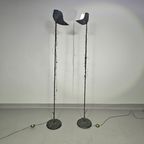 Rare Floor Lamps With Little Stones In Copper Wire / Labeled Sap thumbnail 2