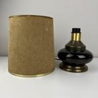 Vintage Tafellamp - Keramiek, Messing - Suede Kap - Tchibo thumbnail 3