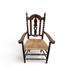 8 ( 2 X Armrest ) X Ornate Wood / Bobbin / Wicker Dining Chair / Studded Chairs thumbnail 11