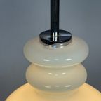 Witte Glazen Hanglamp, Peill En Putzler, Duitsland 1960'S thumbnail 2