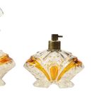 Art Deco Stijl Amberkleur Parfum Toiletset Boudoir Bleikristal thumbnail 13