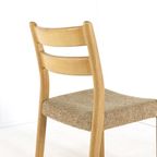 Set 6 Emc Mobler Deense Stoelen Eetkamestoelen Vintage Eiken thumbnail 17