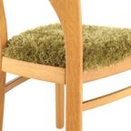 Set 4 Eiken Deense Eetkamerstoelen Vintage Reupholstered thumbnail 11