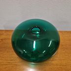 Vintage Ikea Stockholm Vaas Groene Glazen Vaas thumbnail 3