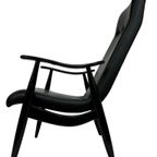 Vintage Fauteuil Jaren 60 Zwart Louis Van Teeffelen Stijl thumbnail 2