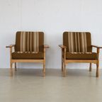 Vintage Eiken Fauteuils | Jaren 50 | Deens thumbnail 4