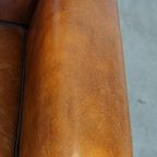 In Goede Staat Verkerende Schapenleren Art Deco Design Fauteuil/armchair Met Leuke Details thumbnail 9