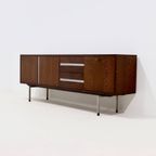 Dutch Minimalist Wenge Wooden Sideboard By Tijsseling 1970S thumbnail 3