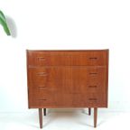 Vintage Secretaire | Kaptafel Teak Fineer Ladekast Spiegel thumbnail 8