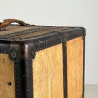 Oshkosh Steamer Trunk Antiek thumbnail 19