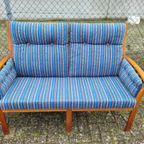 Vintage Eetkamerset - 3 Stoelen Pj Denmark + 1 Bankje Schou Andersen thumbnail 15