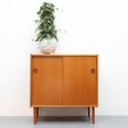 Vintage Dressoir Met Schuifdeuren Teak Deens thumbnail 2