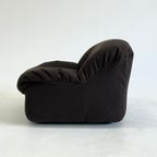 Caprice Fauteuils In Donkbruin Door Henning Korch Voor SWAN thumbnail 5