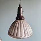 Lot De 3 Suspensions "Gal" En Verre Mercurisé, Années 1930 thumbnail 18