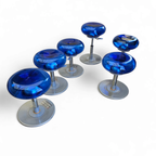 6 X Mambo Low Bubble Adjustable By Archirivolto Design For Delight 2003 / Italy / Blue Lucite thumbnail 2