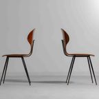 Zeldzame Set Van Mid-century "lulli" Eetkamerstoelen Door Carlo Ratti, Italië 1950 thumbnail 3