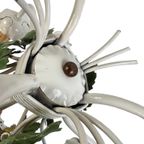 Vintage Luster / Hanglamp / Chandelier Met Bloemen thumbnail 7