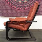 Mid Century Leren Coja 3 Zits Bankstel + 2 Fauteuils (70S) Vintage Scandinavisch Design Lounge Set thumbnail 15