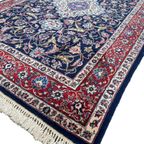 Handgeknoopt Perzisch Kashan Vloerkleed 195X290Cm - Vintage Wol Tapijt - Donkerblauw Rood - Relving thumbnail 3