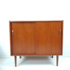 Vintage Deense Kast Teak Fineer Danish Design Badkamermeubel thumbnail 5