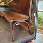 One Of A Kind, Thonet Station Waiting Room Bench 1880 Width 3.50 Meter. You Will Never Find Again thumbnail 5