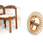 Franco Albini Rotan Spiegel Vintage thumbnail 4
